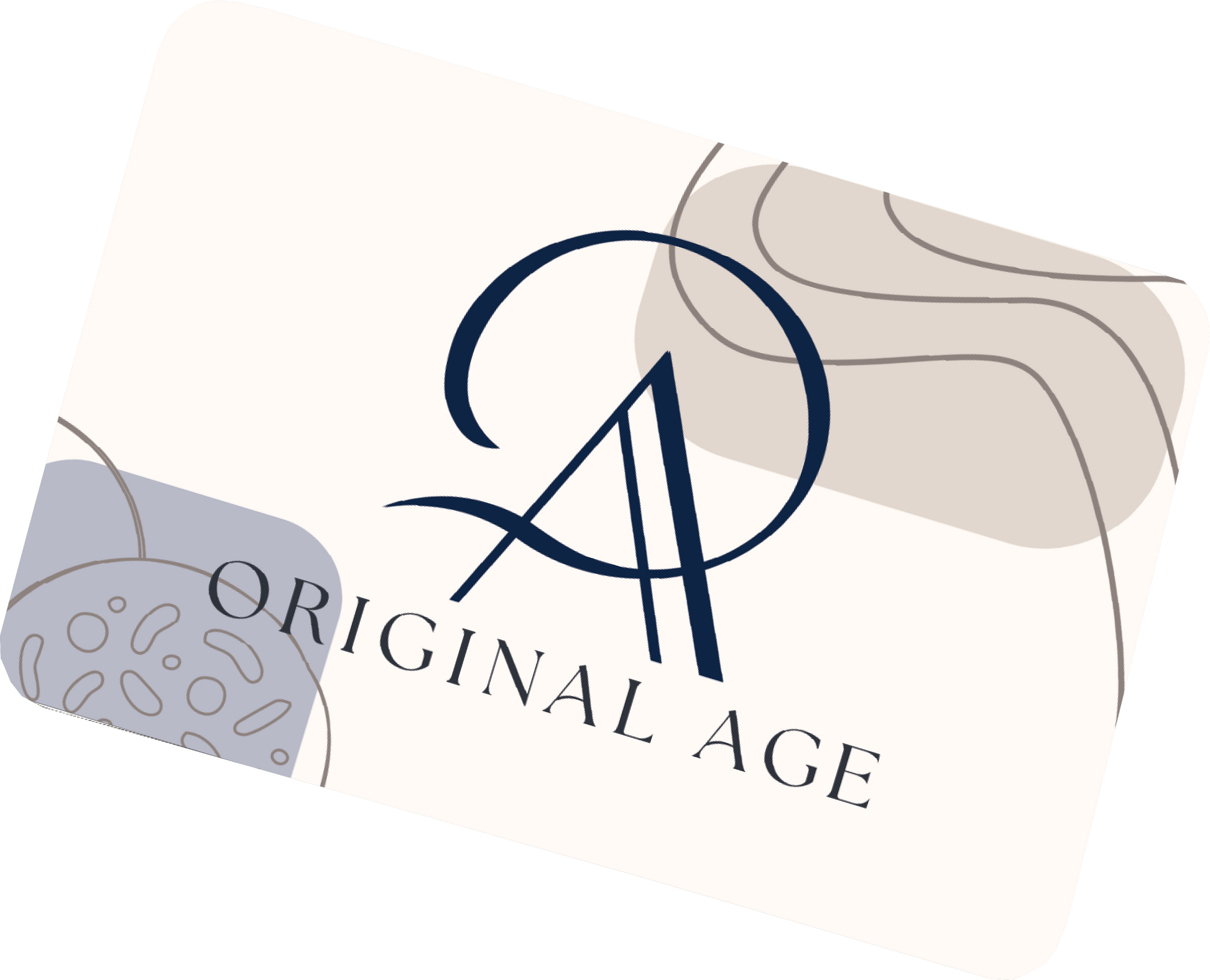 Original Age gift card with logo and design.