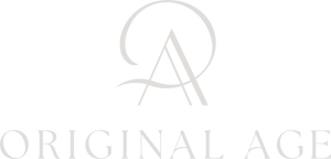 Logo of 'Original Age' with stylized letter 'OA' on a white background
